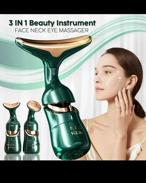 3 IN 1 Beauty Instrument – Face, Neck & Eye Massager